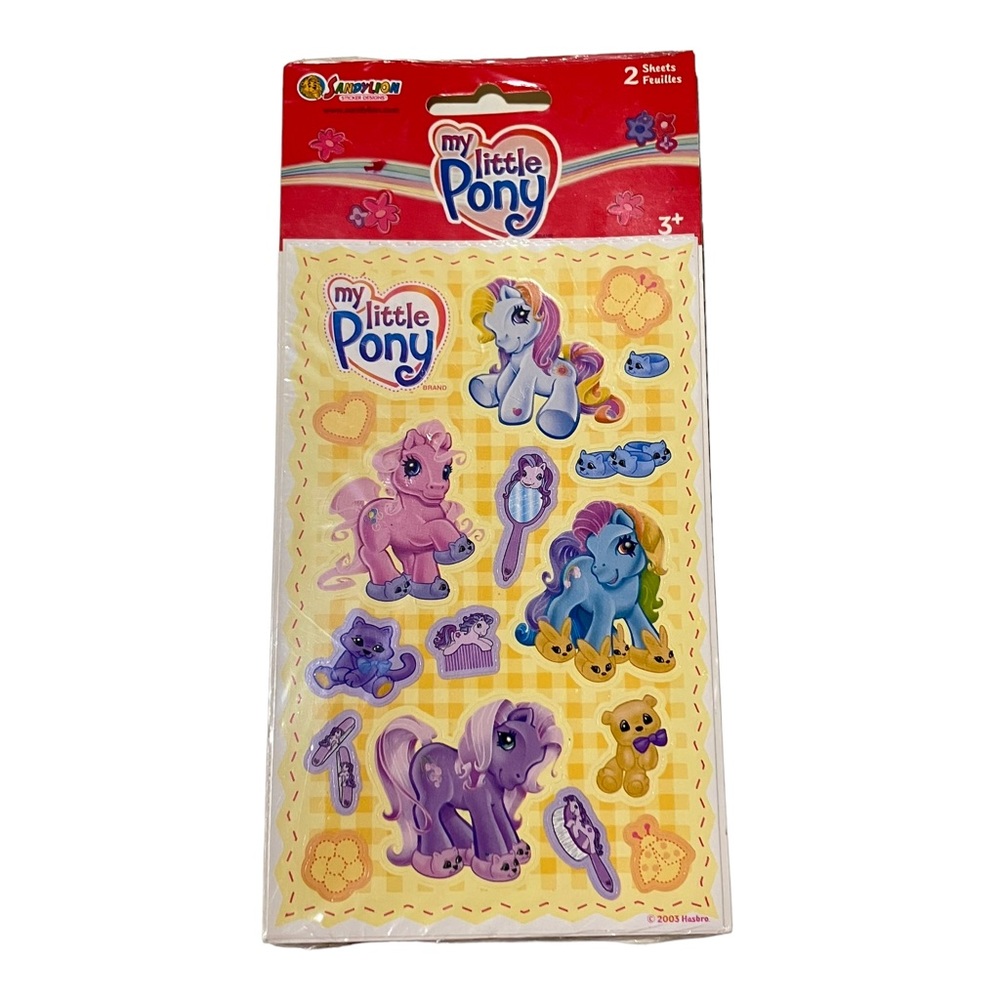 My Little Pony 2003 Sandylion Sticker Sheets NEW Sealed